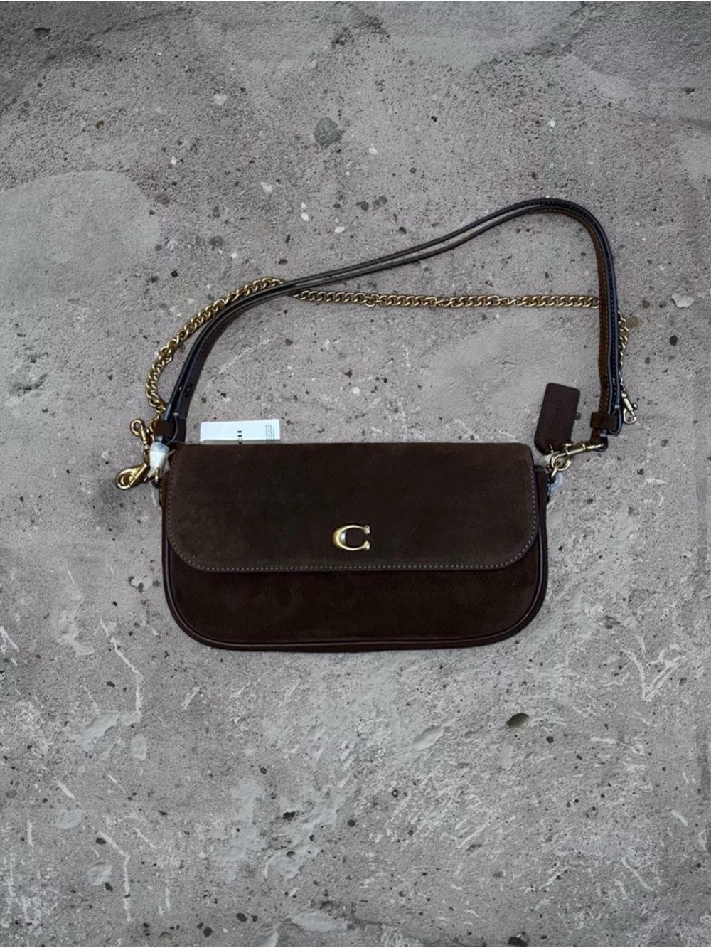 Coach Suede Shoulder Bag
